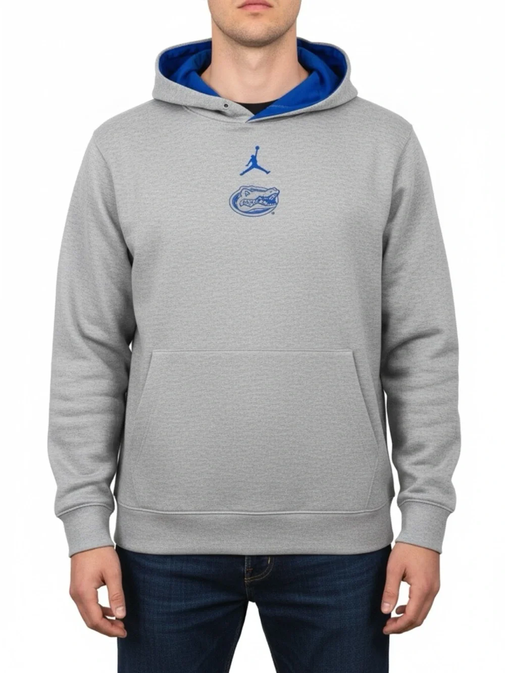 Jordan Florida Gators Hoodie Mens Large Gray Jumpman NCAA Sweatshirt